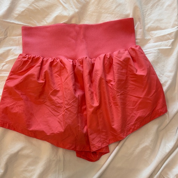 FP Movement by Free People Coral Get Your Flirt On Shorts - Picture 2 of 3
